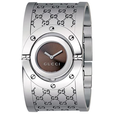 gucci silver bracelet watch